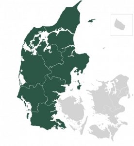Lokationskort Skovbegravelse Jylland