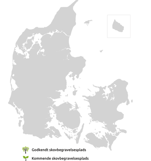 Skovbegravelse-landkort